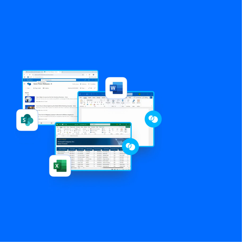 Product Tour Hero Image - Applications within the Blue Border